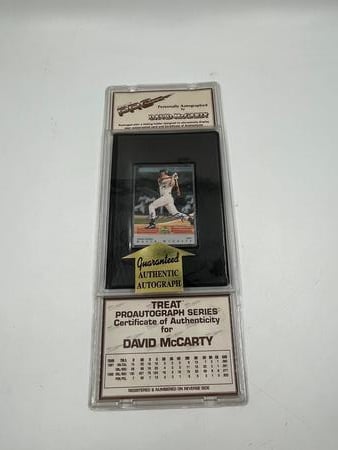 David McCarty Signed Baseball Card