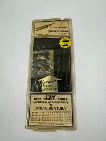 Robin Ventura RC 1990 Signed Baseball Card