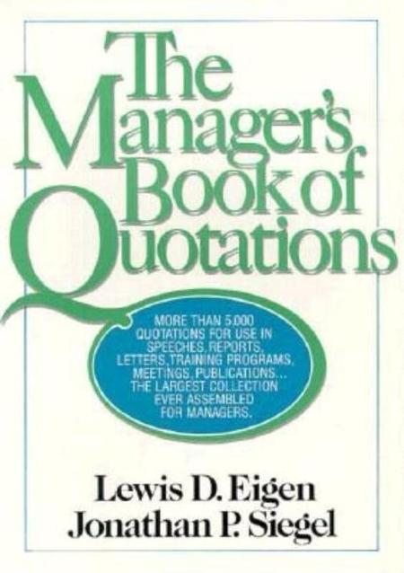 Manager's Book of Quotations