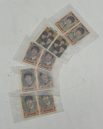 1964 Beatles Stamps by Hallmark (10 stamps)