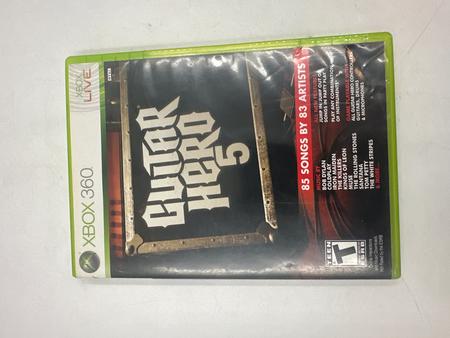 GUITAR HERO 5 XBOX 360 GAME ON