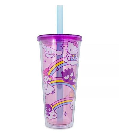 Sanrio Hello Kitty and Friends Carnival Cup With Lid and Straw 