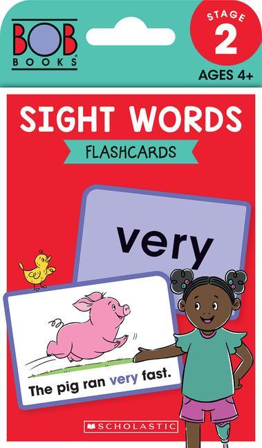 Bob Books - Sight Words Flashcards Phonics, Ages 4 And Up, Kindergarten (Stage 2 : Emerging Reader)