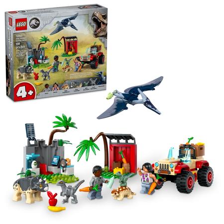 LEGO Jurassic World Baby Dinosaur Rescue Center and Toy Car 76963