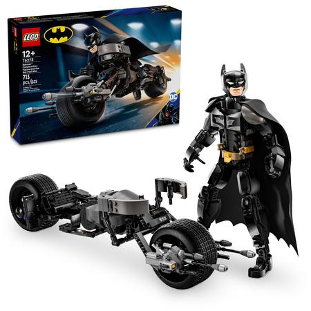 LEGO DC Batman: Batman Construction Figure & the Bat-Pod Bike Action Toy 76273