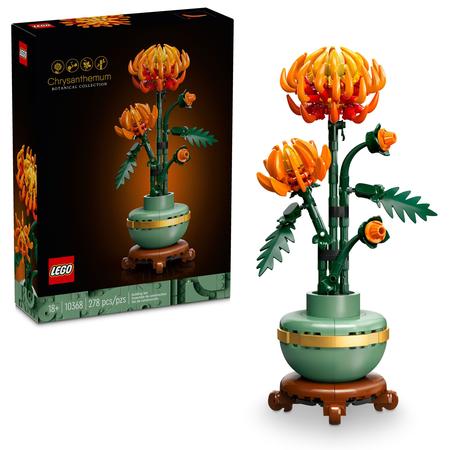 LEGO Icons Chrysanthemum Flower Décor Building Set for Home Décor 10368