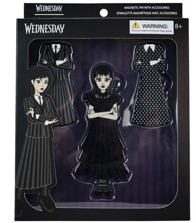 Wednesday Addams Paperdoll Pin
