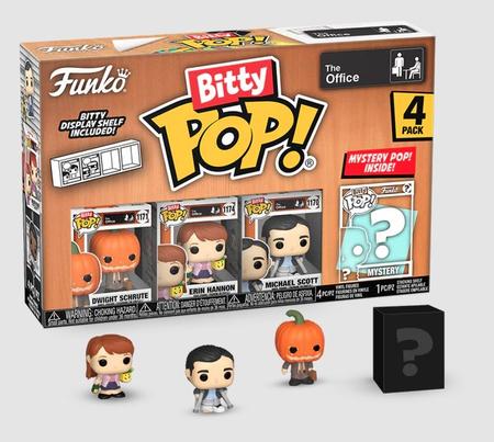 The Office - Dwight with Pumpkinhead Bitty Pop! 4-Pack
