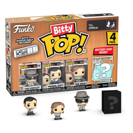 The Office - Dwight the Strangler, Michael, Pam & Mystery Bitty Pop! Vinyl Figure 4-Pack