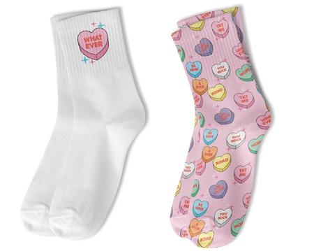 Crew Sock 2 Pack - Candy Heart
