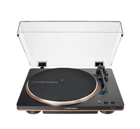 Audio-Technica - AT-LP70X-BZ Fully Automatic Belt-Drive Turntable - Black/Bronze
