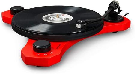Crosley C3 2-Speed Belt-Drive Turntable with Audio-Grade MDF Plinth and RCA Output, Red