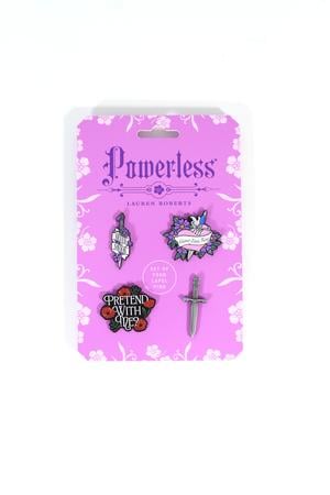 Powerless 4-Piece Enamel Pin Pack (Lauren Roberts)