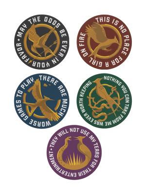 The Hunger Games : Mockingjay Icon Stickers - Sticker Set of 5