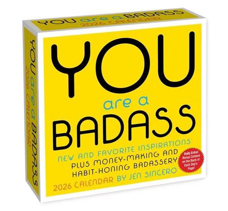 You Are a Badass 2026 Day-To-Day Calendar
