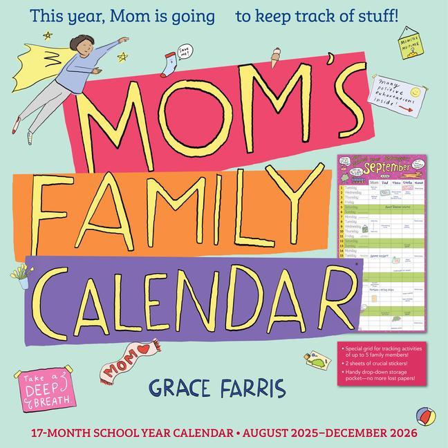 Mom's Family Wall Calendar 2026 : This Year, Mom Is Going To Keep Track Of Stuff!