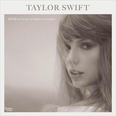Taylor Swift Official 2026 12 X 24 Inch (Hanging) Monthly Square Wall Calendar Plastic-Free
