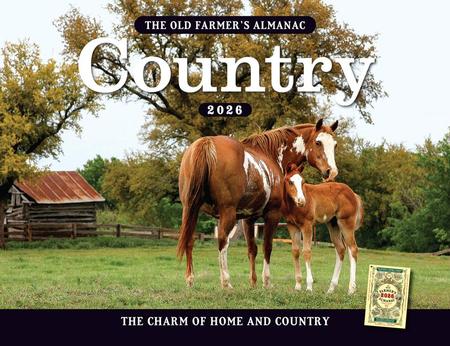 2026 Old Farmer's Almanac Country Wall Calendar