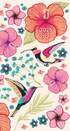 2026 Hummingbird Flowers Checkbook/2 Year Pocket Planner