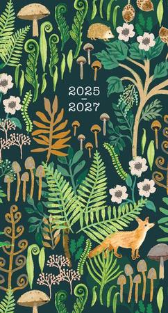 2026 Woodland Mushrooms Checkbook/2 Year Pocket Planner