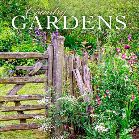 Country Gardens 2026 12 X 24 Inch (Hanging) Monthly Square Wall Calendar Plastic-Free