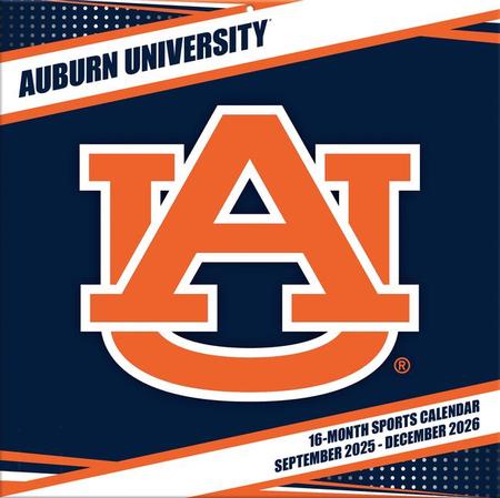 Auburn Tigers 2026 12x12 Team Wall Calendar