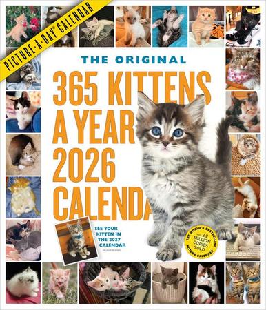 365 Kittens-A-Year Picture-A-Day(r) Wall Calendar 2026