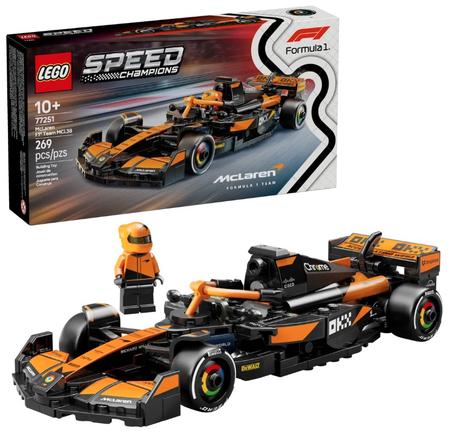 LEGO Speed Champions McLaren F1 Team MCL38 Race Car Toy Building Set 77251