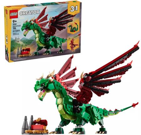 LEGO Creator 3 in 1 Medieval Dragon Building Toy 31161