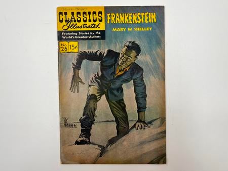 Classics Illustrated Comics 26 Frankenstein 1958 Edition