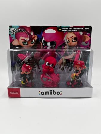 Splatoon 2 Octoling Boy, Girl, and Octopus 3 Pack Amiibo