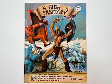 HIGH FANTASY  - 1978 RPG Core Rulebook - First Edition