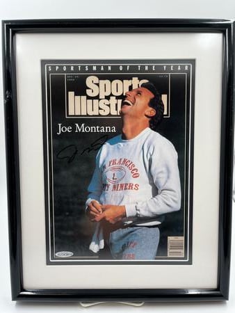 Joe montana autographed sports illustrated magazine December 24, 1990 