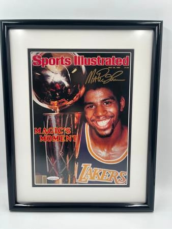 Magic Johnson autographed sports illustrated  magazine may 26, 1980 has Certificate of authenticity
