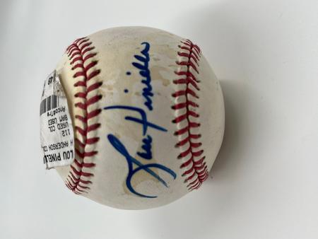 Lou Pinella autographed rawlings baseball