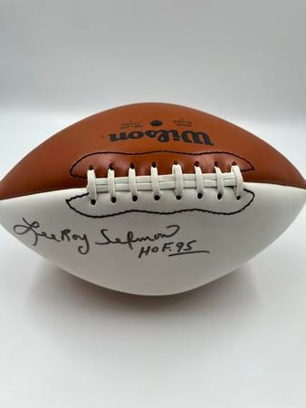 LEROY SELMON AUTOGRAPHED FOOTBALL