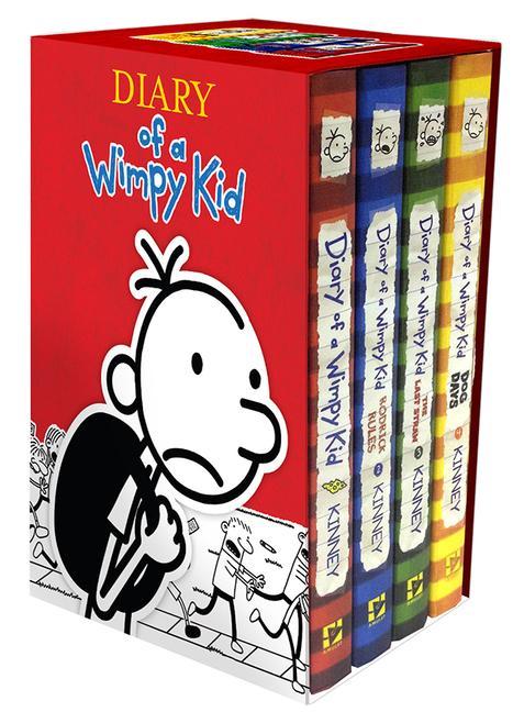 Diary Of A Wimpy Kid Box Of Books 1- 4 Revised