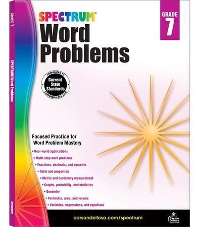 Word Problems, Grade 7: Volume 108