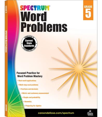 Word Problems, Grade 5: Volume 106