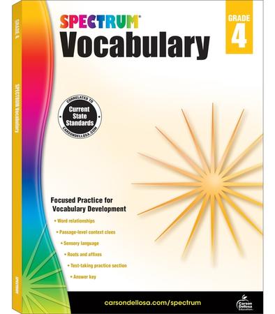 Spectrum Vocabulary, Grade 4: Volume 86