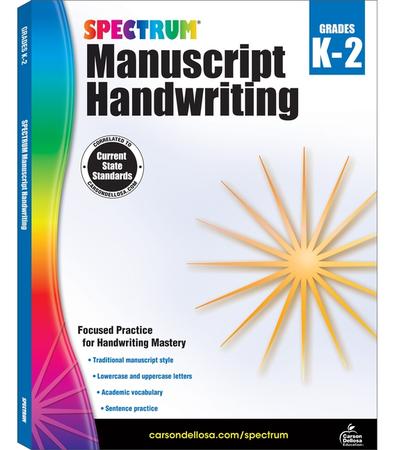 Spectrum Manuscript Handwriting, Grades K - 2: Volume 41