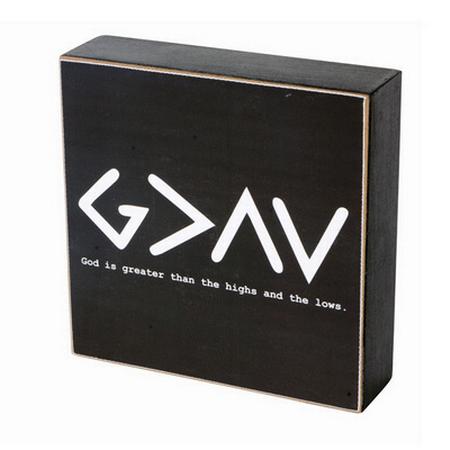 God is Greater than Highs and Lows 5x5 Block