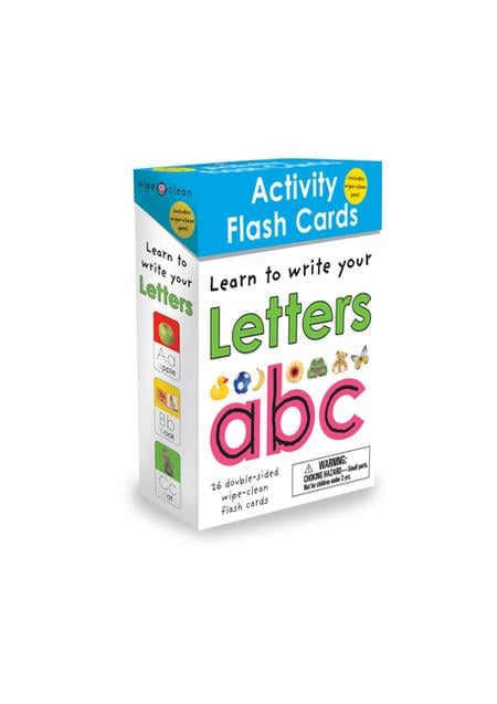 Wipe-Clean: Activity Flash Cards Letters: 26 Double-Sided Wipe-Clean Flash Cards -- Includes Pen!