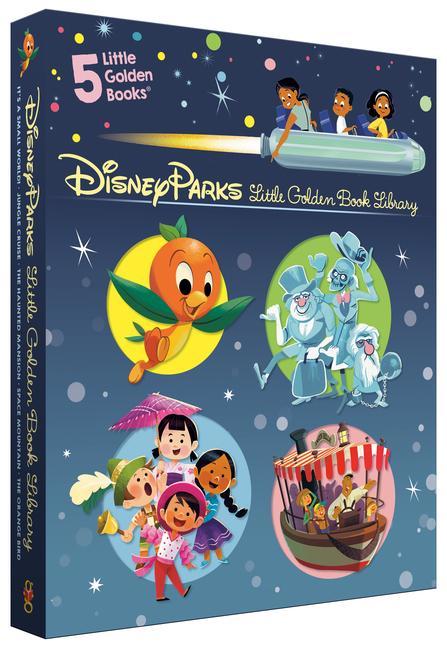 Disney Parks Little Golden Book Library (Disney Classic): It's A Small World, The Haunted Mansion, Jungle Cruise, The Orange Bird, Space Mountain
