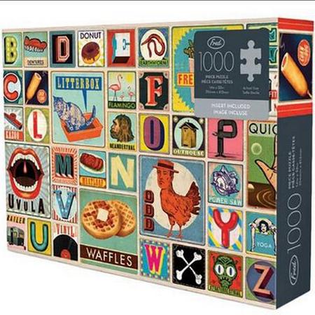 Northeast XYZ Alphabet Block 1000PC PUZZLE