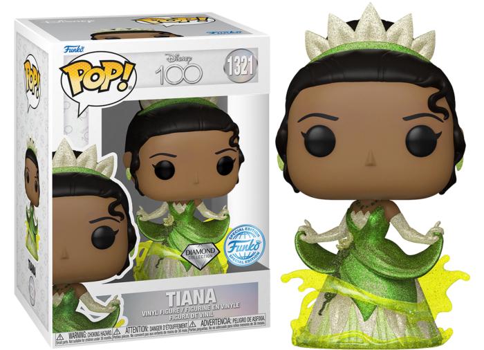 Tiana Diamond Glitter Pop! Vinyl - Disney 100 (Books- A- Million Exclusive)