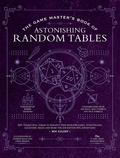 Game Master's Book Of Astonishing Random Tables : 300 + Unique Roll Tables To Enhance Your Worldbuilding, Storytelling, Locations, Magic And More For 5t