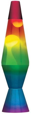 LAVA 14.5'' RAINBW HAND PAINTED - TRICL LAVA LAMP
