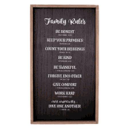 Family Rules Wall Art