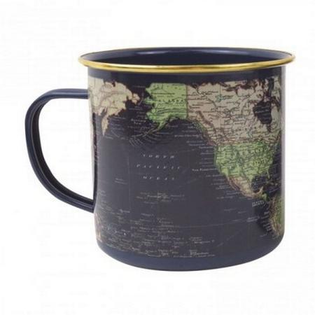 Map of the World Mug - Blue